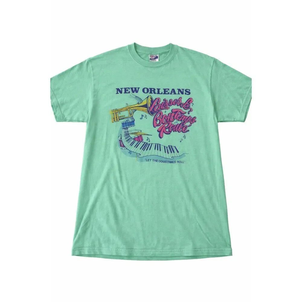 New Orleans Vintage Let The Good Times Roll Single Stitch T-Shirt Size XL